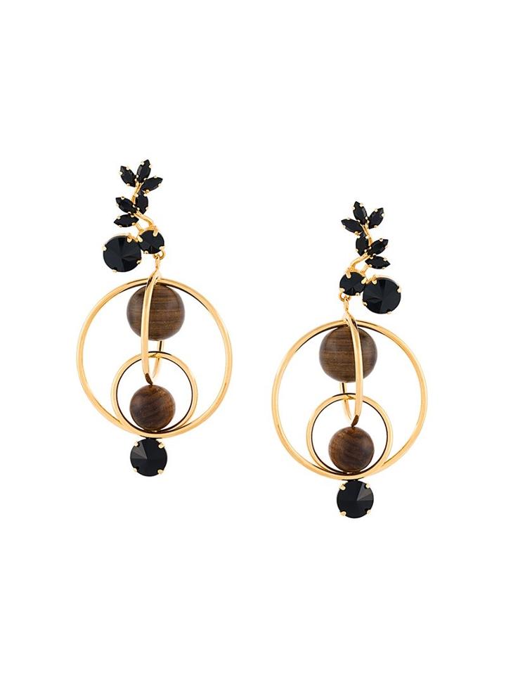 Marni Mixed Hoop Clip On Earrings, Women's