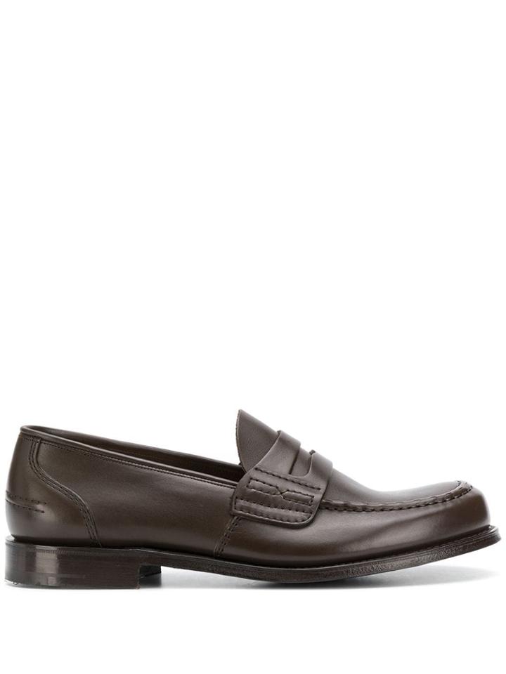 Church's T-bar Strap Loafers - Brown