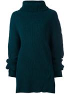Ann Demeulemeester 'botella' Pullover, Women's, Size: 36, Green, Nylon/alpaca