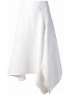Stella Mccartney Yvonne Skirt, Women's, Size: 38, White, Rayon/linen/flax/spandex/elastane