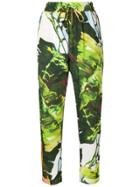 Blugirl Printed Tapered Trousers - Green