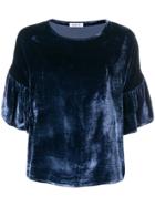 P.a.r.o.s.h. Loose Flared Blouse - Blue