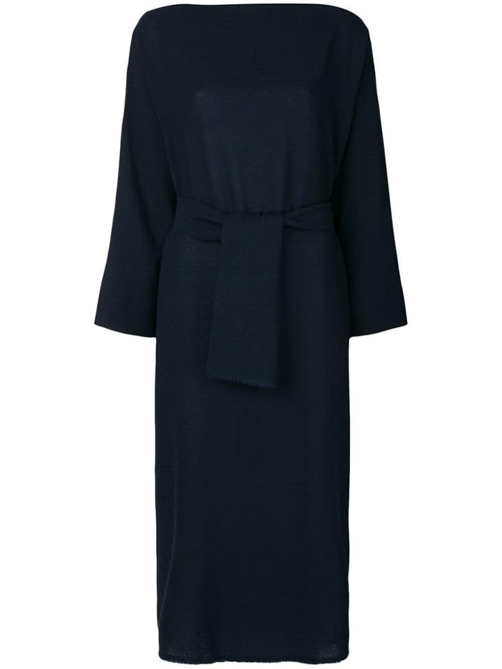 Daniela Gregis Belted Midi Dress - Blue