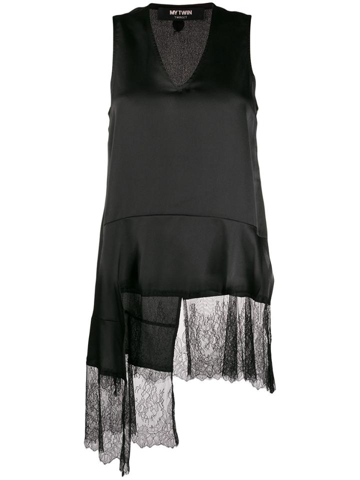 Twin-set V-neck Tank Top - Black