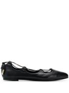 Agl Bow Tie Detail Ballerinas - Black