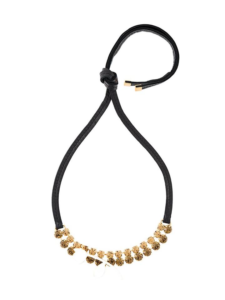 Marni Embellished Floral Necklace