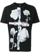 Diesel Rose Print T-shirt - Black