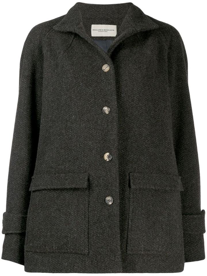 Holland & Holland Oversized Single-breasted Coat - Brown