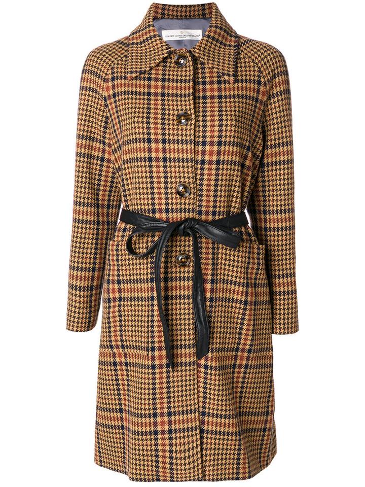 Golden Goose Deluxe Brand - Single Breasted Coat - Women - Polyamide/cupro/viscose/other Fibers - Xs, Brown, Polyamide/cupro/viscose/other Fibers