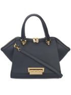 Zac Zac Posen - Front Flap Tote - Women - Calf Leather/metal - One Size, Blue, Calf Leather/metal