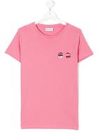 Chiara Ferragni Kids Small Eyes Appliquée T-shirt - Pink & Purple