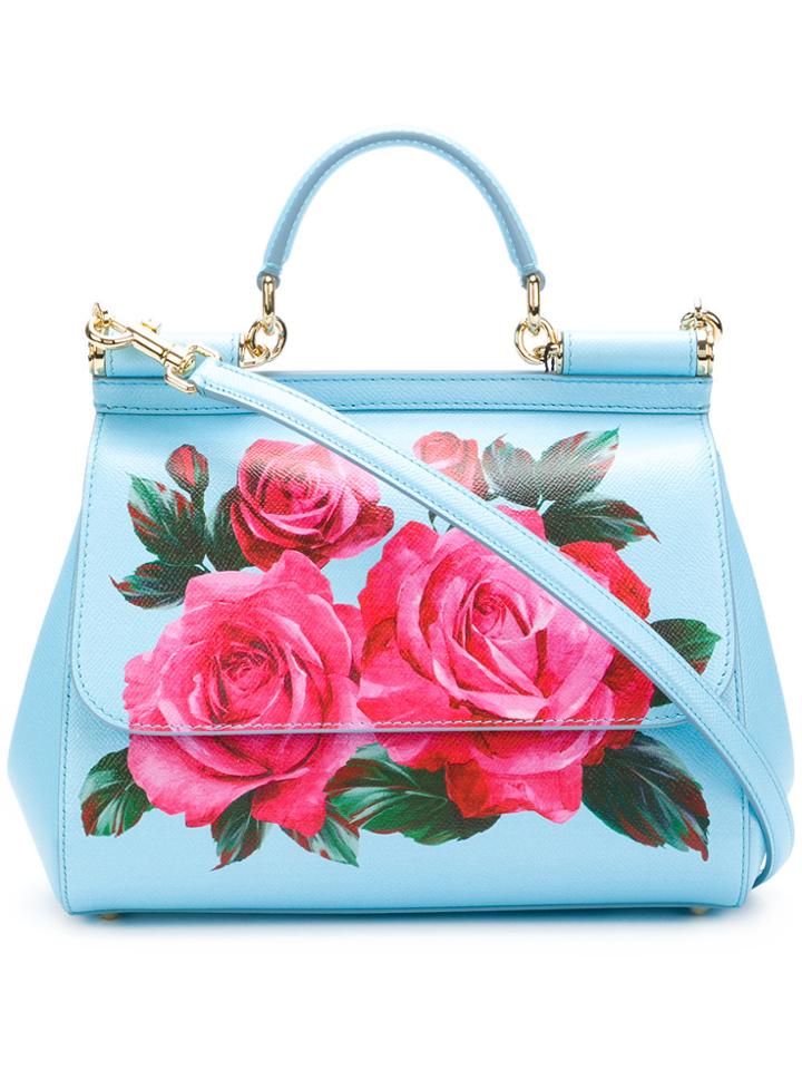 Dolce & Gabbana Sicily Printed Tote - Blue