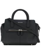 Dsquared2 - Small Twin Zip Handbag - Women - Cotton/polyester/polyurethane/pvc - One Size, Black, Cotton/polyester/polyurethane/pvc