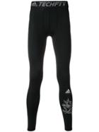 Adidas By Kolor Track Leggings With Graphic Detail - Black