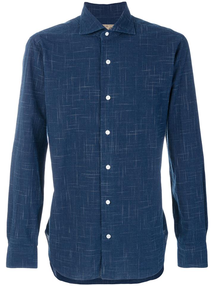 Barba Button Up Shirt - Blue