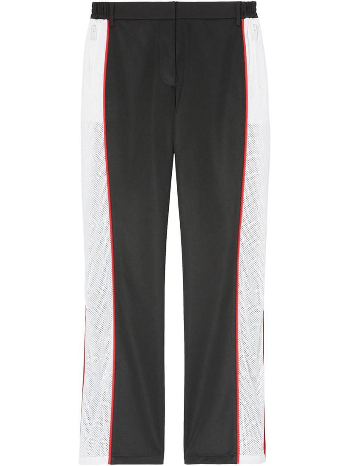 Burberry Mesh Embellished Tailored Track Pants - Black