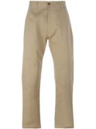 E. Tautz Chino Trousers, Men's, Size: 28, Green, Cotton