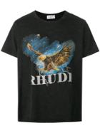 Rhude Eagle Print T-shirt - Black