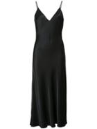 Frame Denim Satin Tank Dress - Black