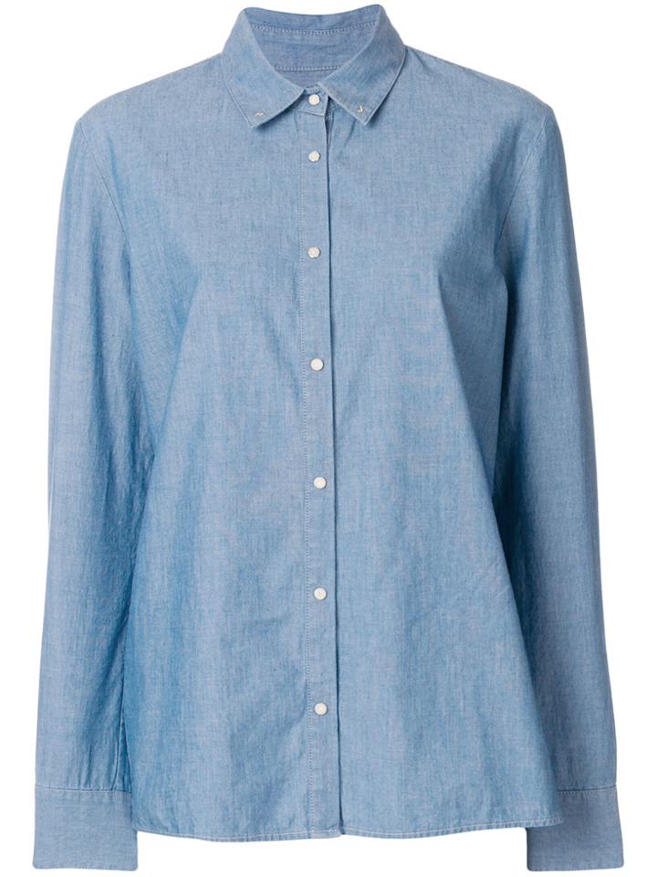Pinko Fringed Denim Shirt - Blue