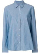 Pinko Fringed Denim Shirt - Blue