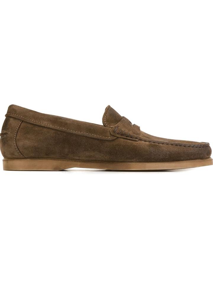 Henderson Baracco Rubber Sole Penny Loafers