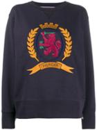 Hilfiger Collection Side Zip Crest Sweatshirt - Blue