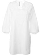 Ermanno Scervino Embroidered Dress, Women's, Size: 46, White, Cotton