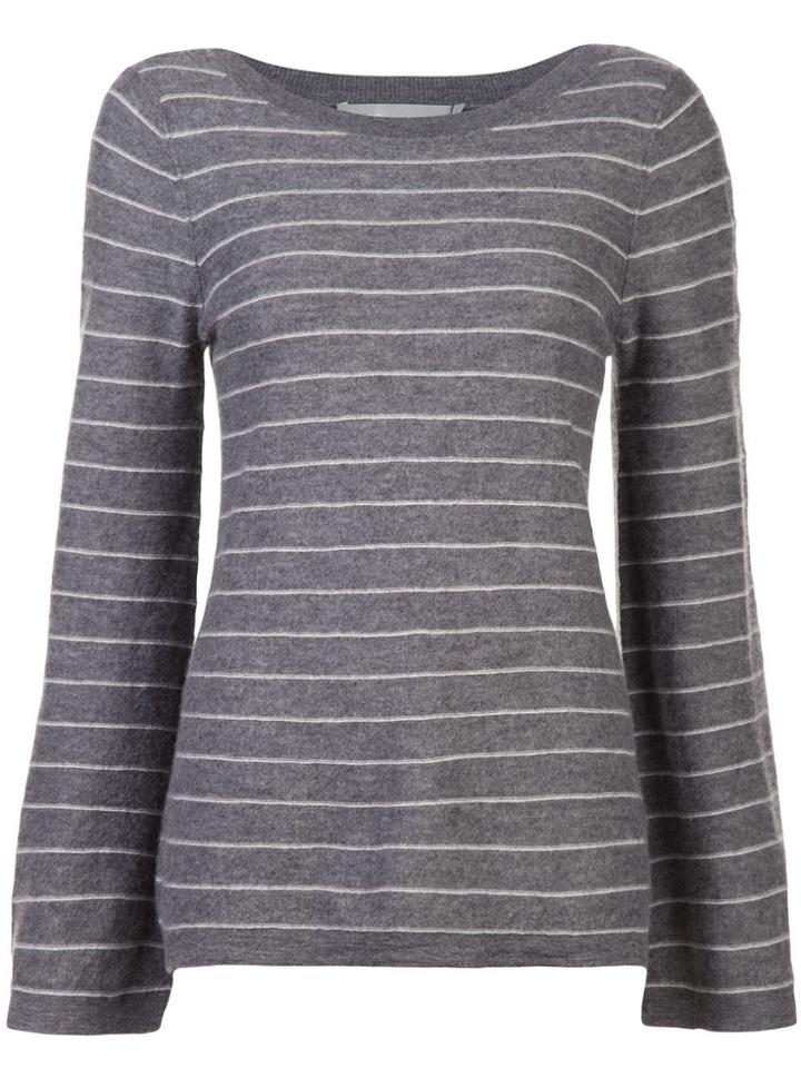 Vince Striped Sweater - Grey