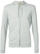 Majestic Filatures Knitted Zip Hooded Sweater - Grey