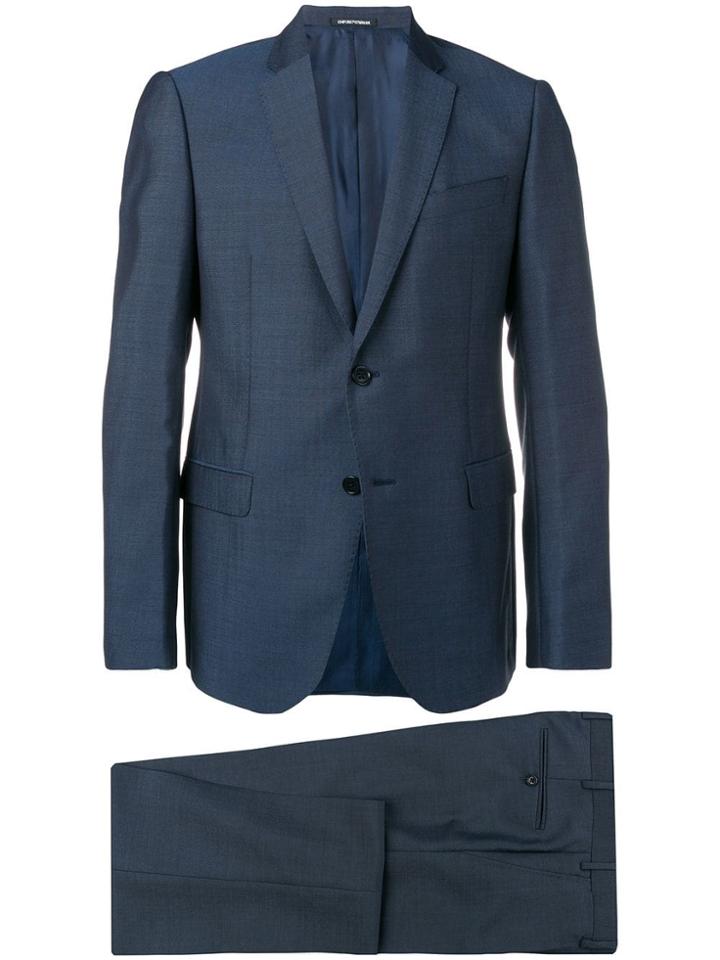 Emporio Armani Slim-fit Two Piece Suit - Blue