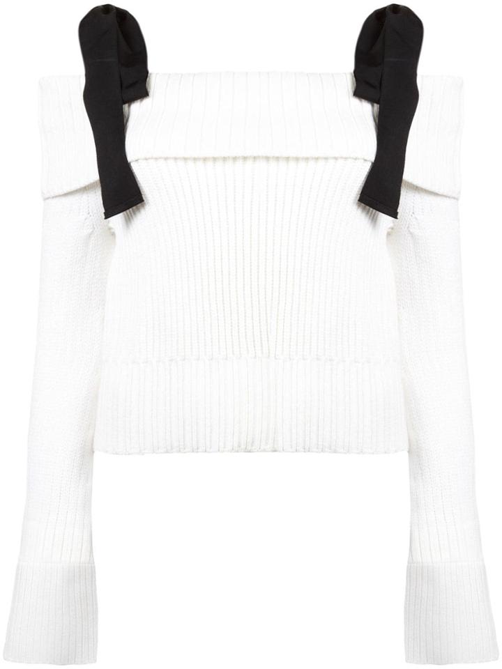 Carolina Herrera Off-the-shoulder Jumper - White