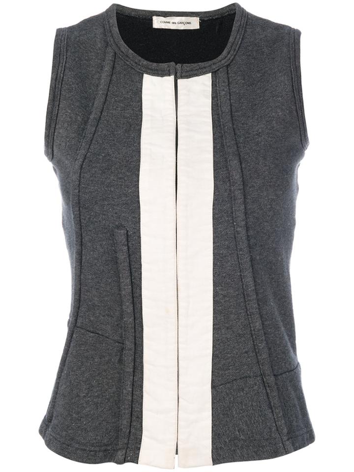 Comme Des Garçons Vintage Concealed Fastening Waistcoat - Grey