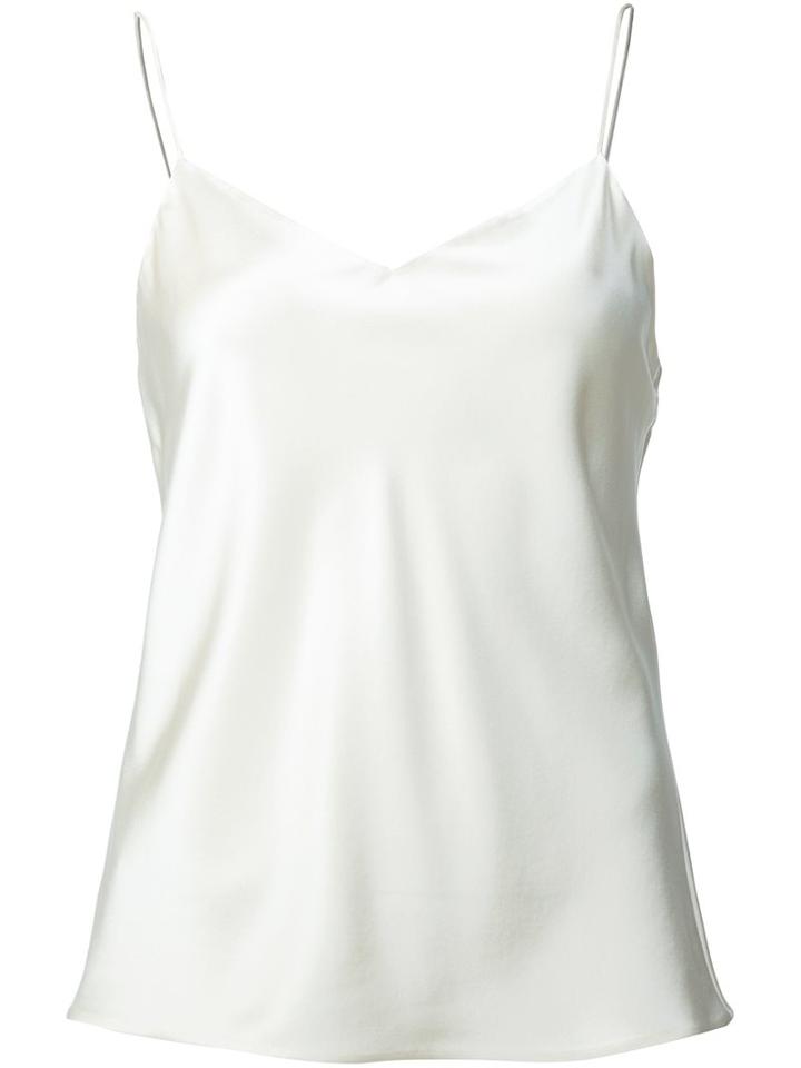Calvin Klein Collection Cami Top, Women's, Size: 40, White, Silk