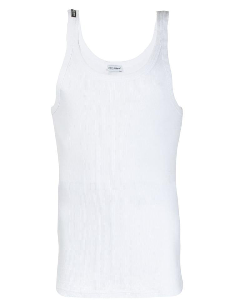 Dolce & Gabbana Classic Slim-fit Tank Top - White