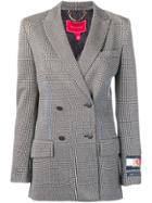 Hilfiger Collection Double-breasted Checked Blazer - Grey