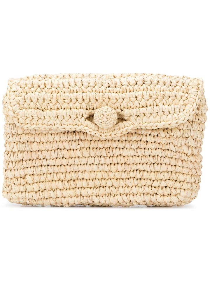 Nannacay Straw Clutch - Neutrals