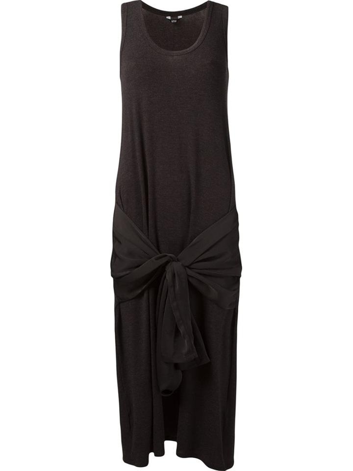 Uma Raquel Davidowicz Knot Detail Dress, Women's, Size: Medium, Black, Polyester/spandex/elastane/viscose