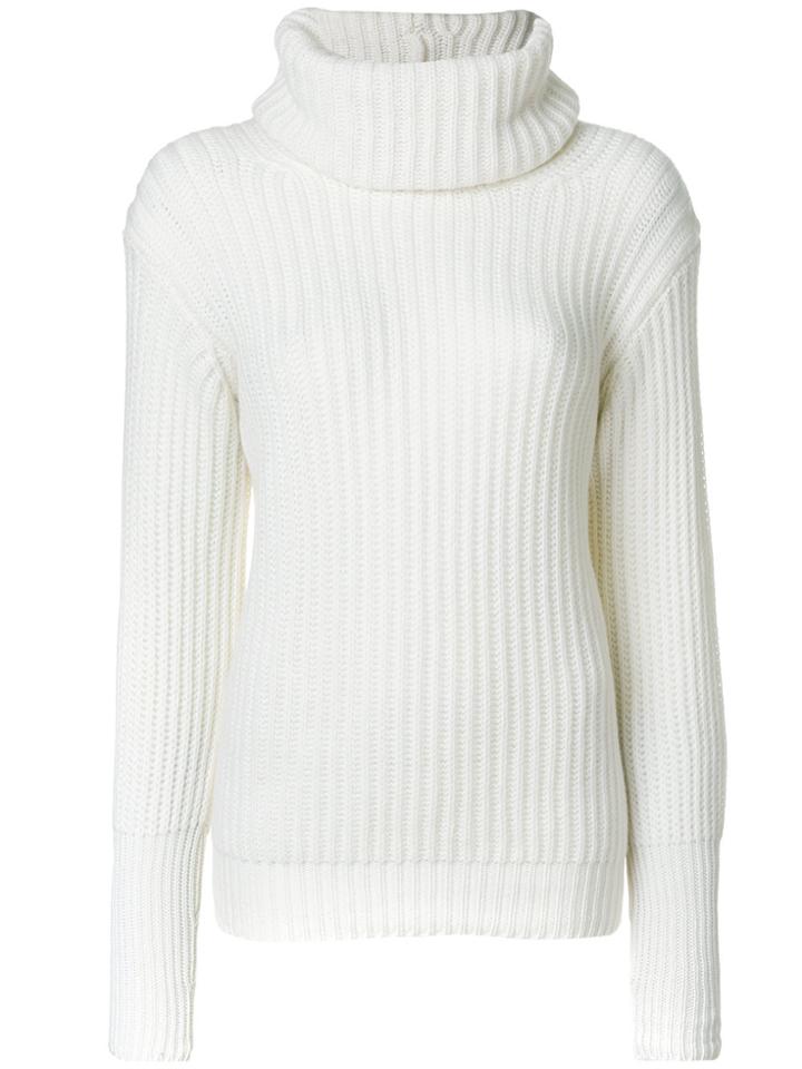 Antonia Zander Turtleneck Slim-fit Jumper - White
