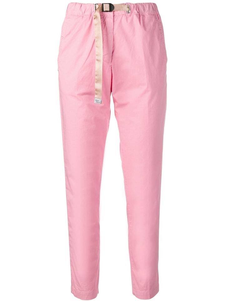 White Sand Cropped Trousers - Pink