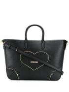 Love Moschino Heart Patch Tote Bag - Black
