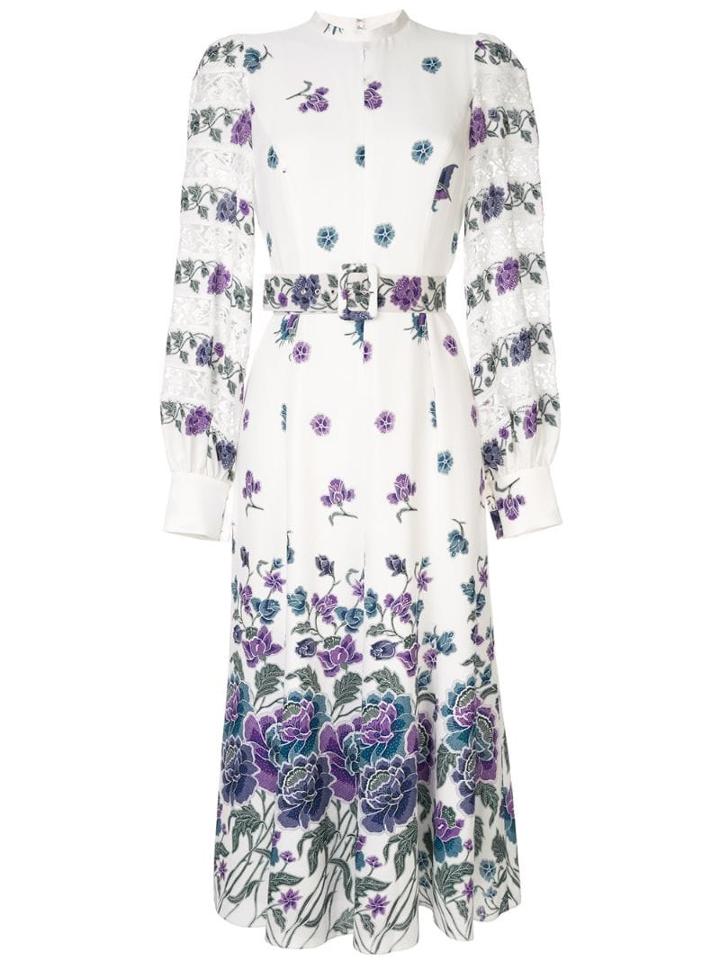 Andrew Gn Puff Sleeve Dress - White