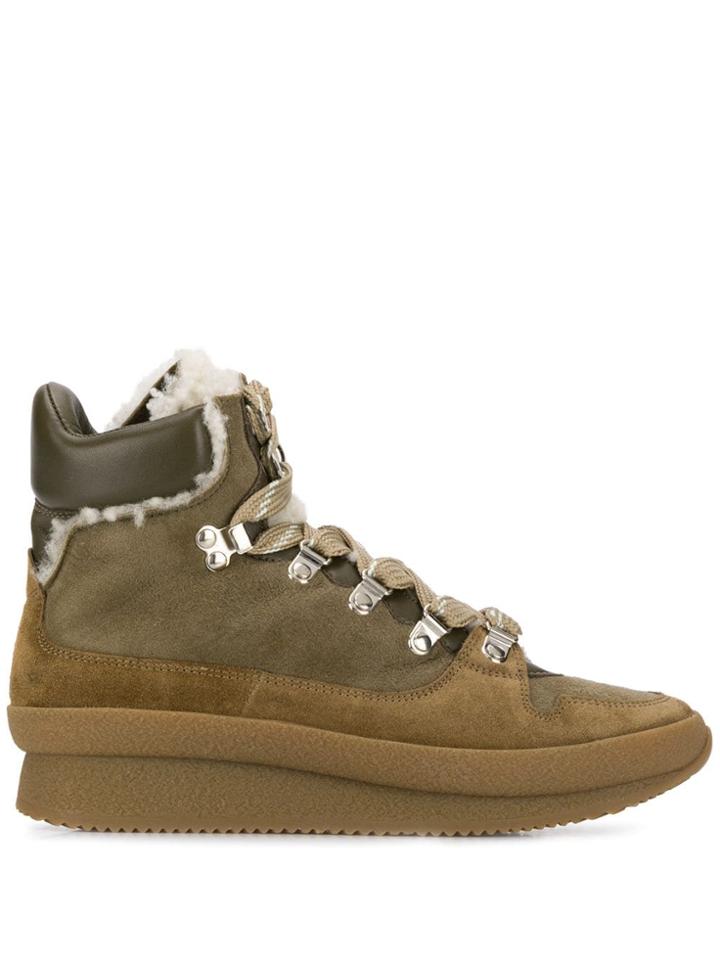 Isabel Marant Lace-up Ankle Boots - Neutrals