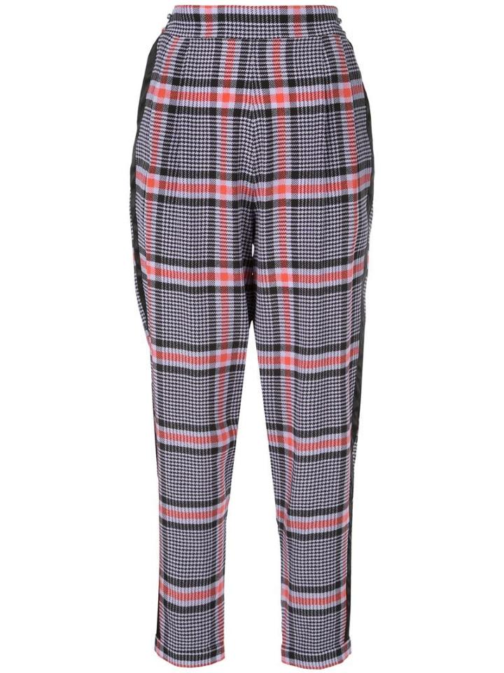 Fleur Du Mal Check Tuxedo Trousers - Purple