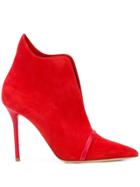 Malone Souliers Cora Pointed Toe Booties - Red