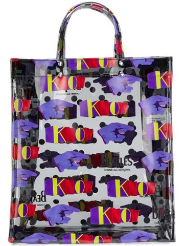 The Beatles X Comme Des Garçons Printed Tote Bag - Black