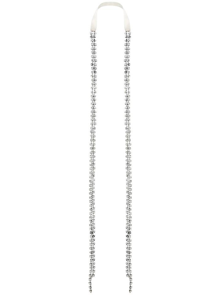 Ann Demeulemeester Stoned Necklace - Grey