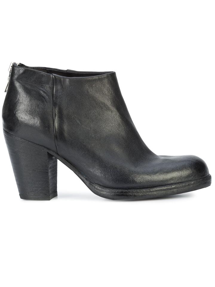 Sartori Gold Back Zip Ankle Boots - Black