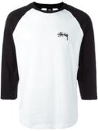 Stussy Three Quarter Sleeve T-shirt, Men's, Size: Xl, White, Cotton