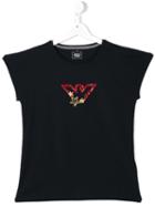 Armani Junior Logo Print T-shirt, Girl's, Size: 14 Yrs, Blue